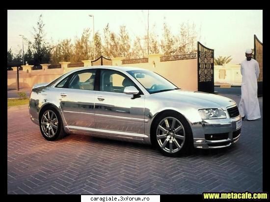Masini - audi a8 din argint - Recycle Bin Laden